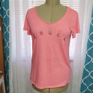 Hot Pink Victoria Secret Angel wing tee